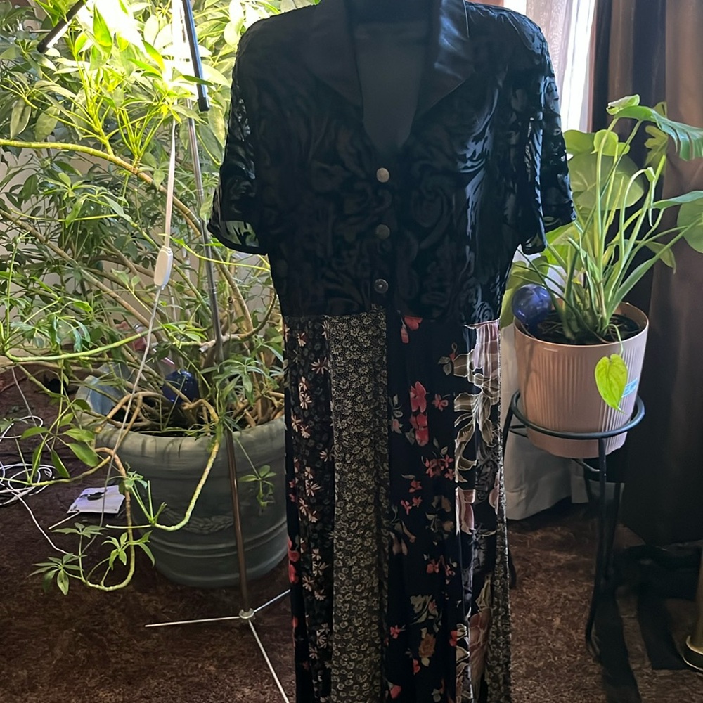 Vintage Zoe California patchwork dress
